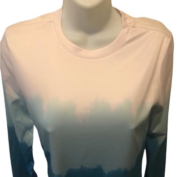 Mountains & Isle Wayfinder Sun Protection Shirt S Blue Ombre Paddle Board Surf - Picture 4 of 5